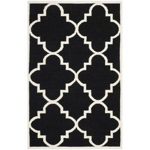 Vlnený koberec Alameda 182x274 cm, čierny