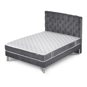 Sivá posteľ s matracom Stella Cadente Maison Syrius Forme, 140 × 200 cm