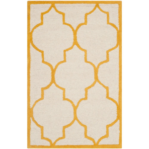 Vlnený koberec Everly 91x152 cm, oranžový