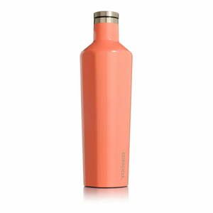 Oranžová cestovná termofľaša z antikoro ocele Corkcicle Canteen, 740 ml