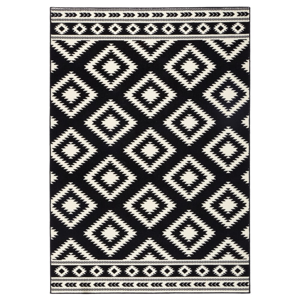 Čierny koberec Hanse Home Gloria Ethno, 200 × 290 cm