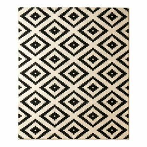 Čierny koberec Hanse Home Hamleti Diamond, 80 × 150 cm