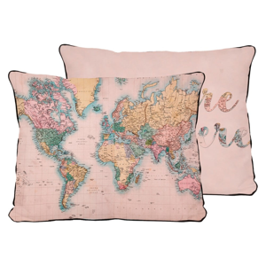 Obliečka na vankúš z mikrovlákna Surdic Pillow Map, 50 × 35 cm
