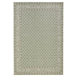 Zeleno-krémový vonkajší koberec NORTHRUGS Royal, 115 x 165 cm