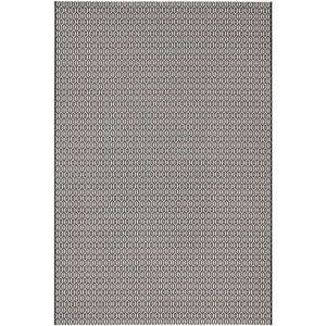 Čierno-biely vonkajší koberec NORTHRUGS Coin, 80 x 150 cm