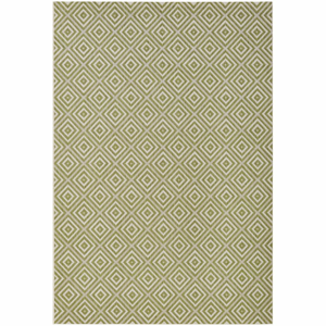 Zelený vonkajší koberec NORTHRUGS Karo, 200 × 290 cm