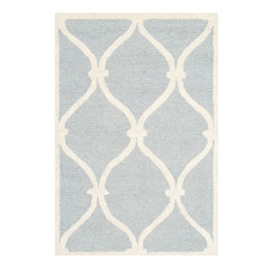 Vlnený koberec Hugo, 91x152 cm, svetlomodrý