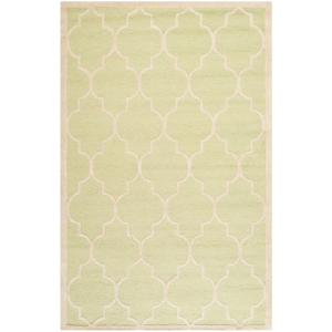 Svetlozelený vlnený koberec Safavieh Everly, 152x243 cm