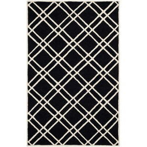 Vlnený koberec Mati Black, 152x243 cm