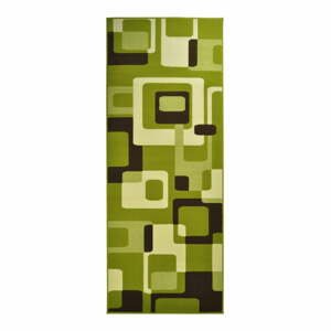 Zelený koberec Hanse Home Hamla Retro, 80 × 200 cm