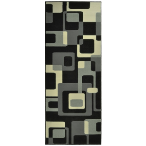 Čierny koberec Hanse Home Hamla Retro, 120 × 170 cm
