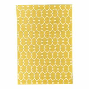 Žltý vonkajší koberec Floorita Trellis, 160 x 230 cm
