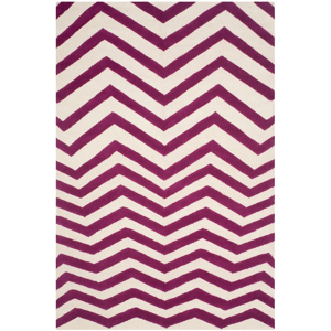 Vlnený koberec Safavieh Edie, 152x243 cm, fialový