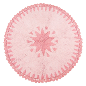 Detský ružový koberec Nattiot Warren, Ø 110 cm