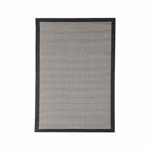 Čierny vonkajší koberec Floorita Chrome, 135 × 190 cm