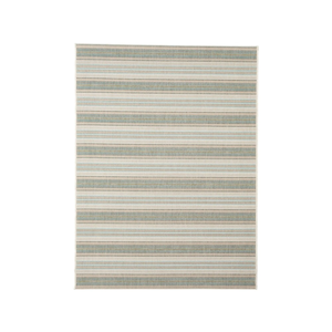 Béžovo-zelený vonkajší koberec Floorita Riga, 135 × 190 cm