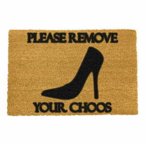 Rohožka z prírodného kokosového vlákna Artsy Doormats Remove Shoes, 40 x 60 cm