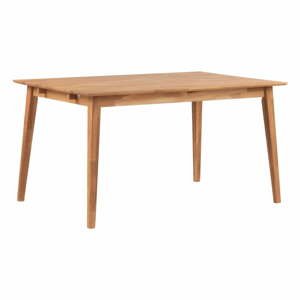 Prírodný dubový jedálenský stôl Rowico Mimi, dĺžka 140 cm