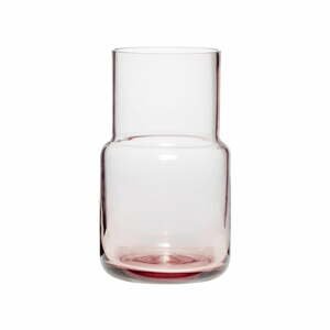 Ružová sklenená váza Hübsch Alstromeria