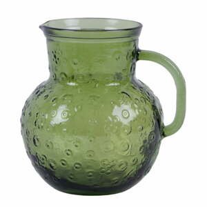 Zelený sklenený džbán Ego Dekor Flora, 2,3 litra
