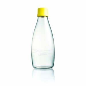 Žltá sklenená fľaša ReTap s doživotnou zárukou, 800 ml