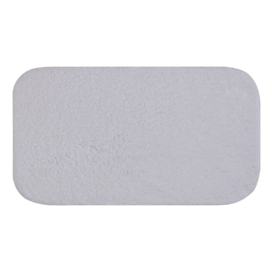 Biela predložka do kúpeľne Confetti Bathmats Organic 1500, 50 x 90 cm