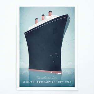 Plagát Travelposter Cruise Ship, A2