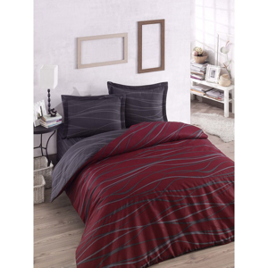Set posteľného prádla s plachtou na dvojlôžko Claret, 200 × 220 cm