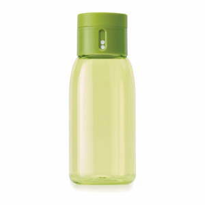 Zelená fľaša s počítadlom Joseph Joseph Dot, 400 ml