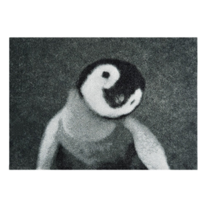 Sivá rohožka Mint Rugs StateMat Penguin, 50 × 75 cm