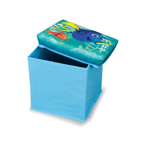 Modrá úložná taburetka na hračky Domopak Finding Dory, dĺžka 30 cm