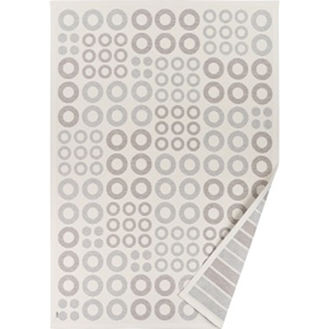 Biely vzorovaný obojstranný koberec Narma Kupa, 70 × 140 cm