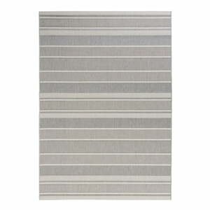 Sivý vonkajší koberec NORTHRUGS Strap, 160 x 230 cm