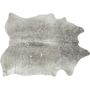 Sivý koberec z hovädzej kože Kare Design Hide, 215 x 180 cm