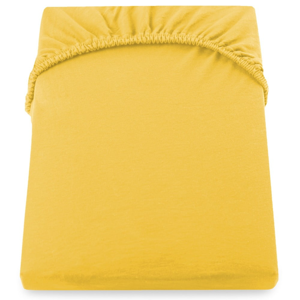 Žltá elastická plachta DecoKing Nephrite, 80–90 cm