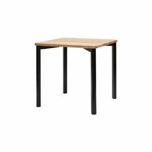 Čierny jedálenský stôl Ragaba TRIVENTI, 80 × 80 cm