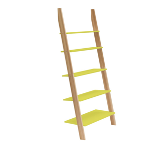 Žltá rebríková polica Ragaba ASHME, šírka 85 cm