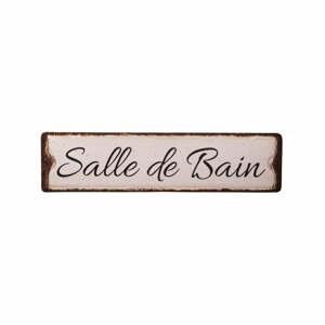 Plechová ceduľa na kúpeľňové dvere Antic Line Salle De Bain