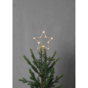 LED svietiaci špic na stromček Best Season Topsy, výška 20 cm
