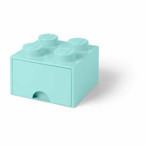 Mentolovozelený úložný box štvorec LEGO®