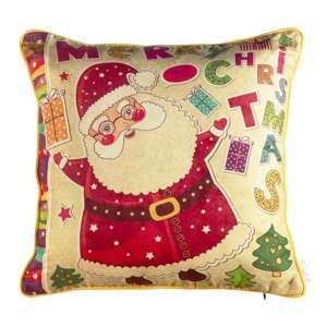 Vianočná obliečka na vankúš Mike & Co. NEW YORK Comfort Happy Santa, 43 × 43 cm