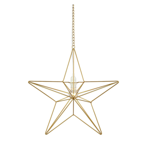 Svietiaca dekorácia v zlatej farbe Markslöjd Tjusa Star Gold, ø 42 cm