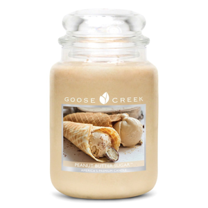 Vonná sviečka v sklenenej dóze Goose Creek Arašidové sladké maslo, 150 hodín horenia