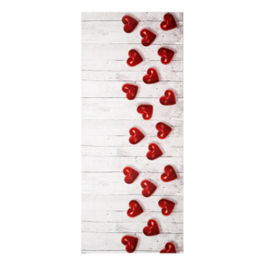 Vysokoodolný koberec Webtappeti Hearts, 58 × 80 cm