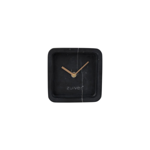 Čierne nástenné mramorové hodiny Zuiver Luxury Time