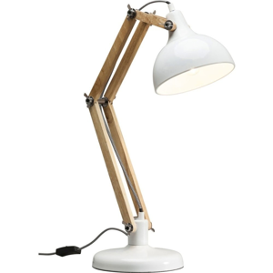 Biela stolová lampa Kare Design Station