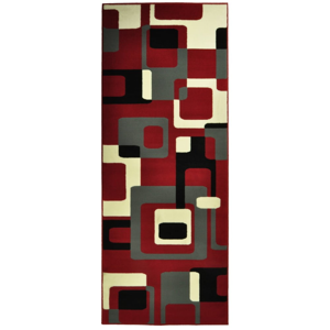Červený koberec Hanse Home Hamla Retro, 160 × 230 cm