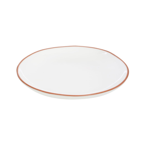Biely tanier z glazovanej terakoty Premier Housewares, ⌀ 27,5 cm