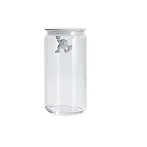 Dizajnová sklenená nádoba Gianni, biela, priem. 10.5 cm - Alessi