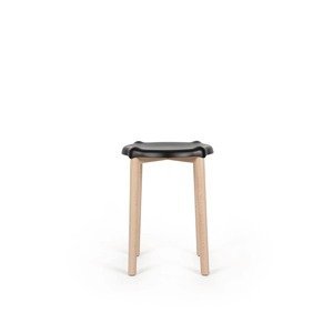 Barová stolička POELE, nízka, viac variantov - Alessi Farba: černá
